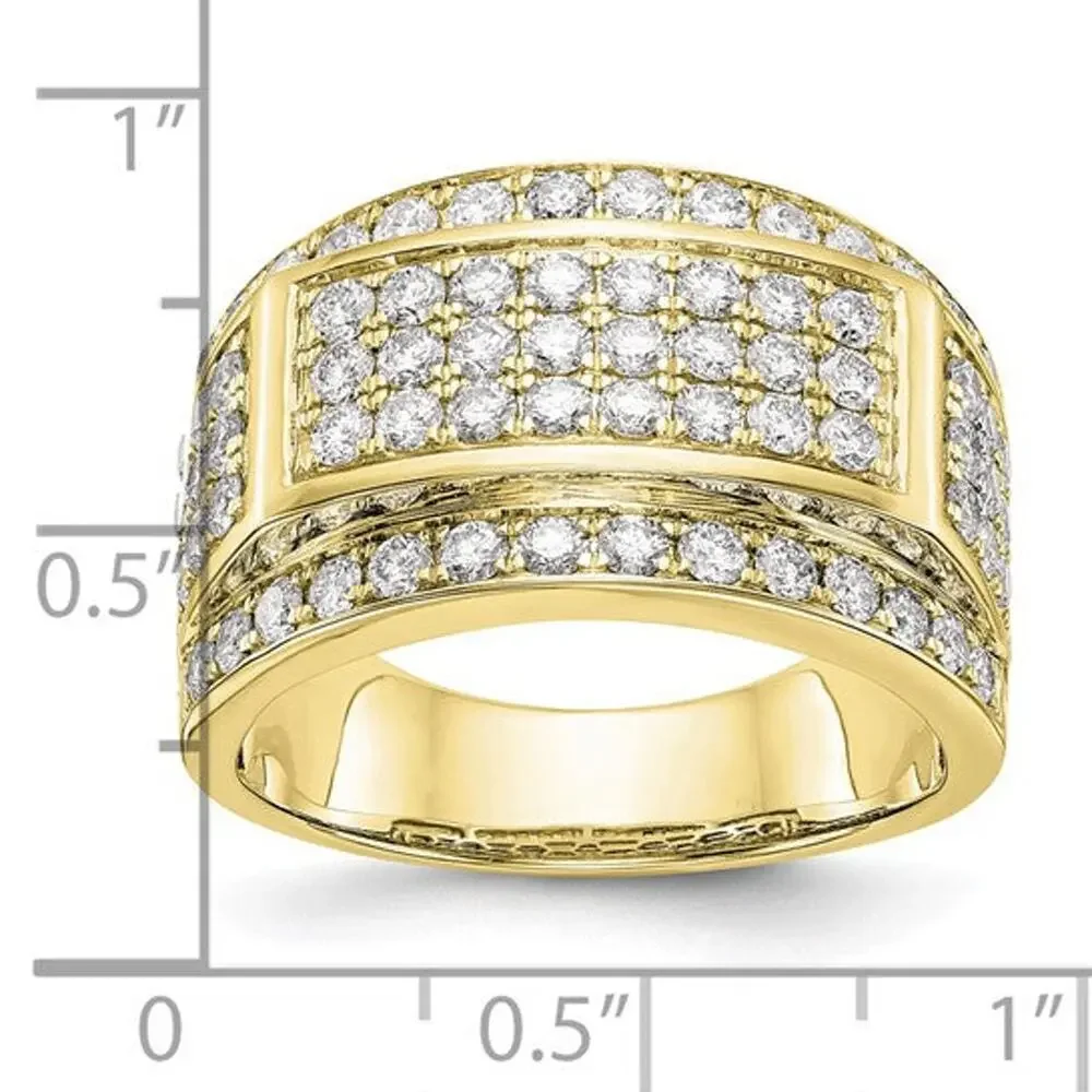 IBGoodman 14k 2 carat Lab Grown Diamond Men's Ring